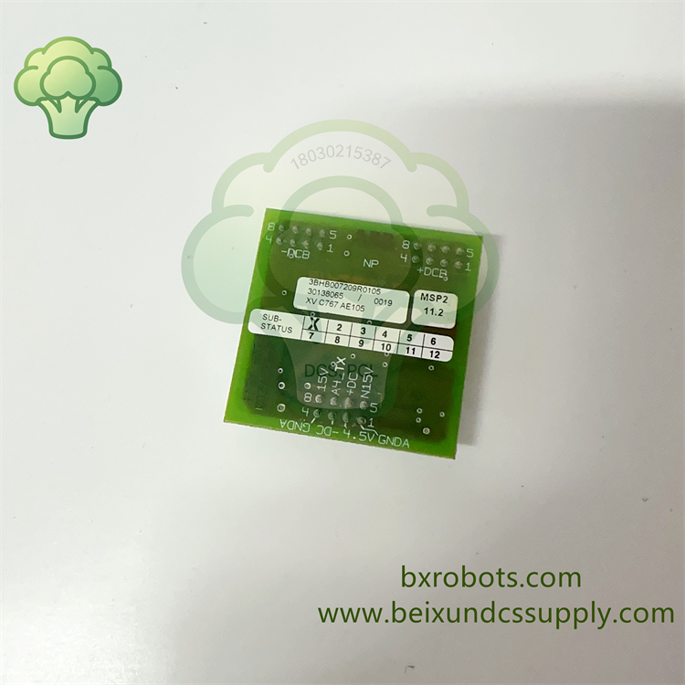 <strong>ABB XVC767AE105 3BHE007209R0105 高精度模拟信号调</strong>