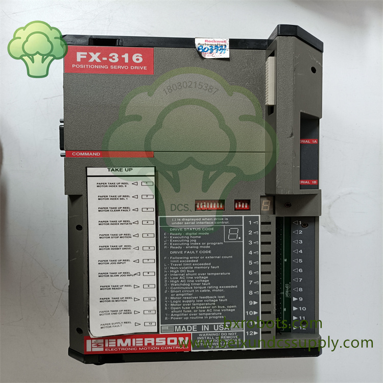 <strong>EMERSON FX‑316 定位伺服驱动器</strong>