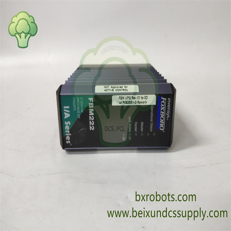 <strong>Foxboro FBM222 P0926TL 冗余 PROFIBUS DP 通讯</strong>