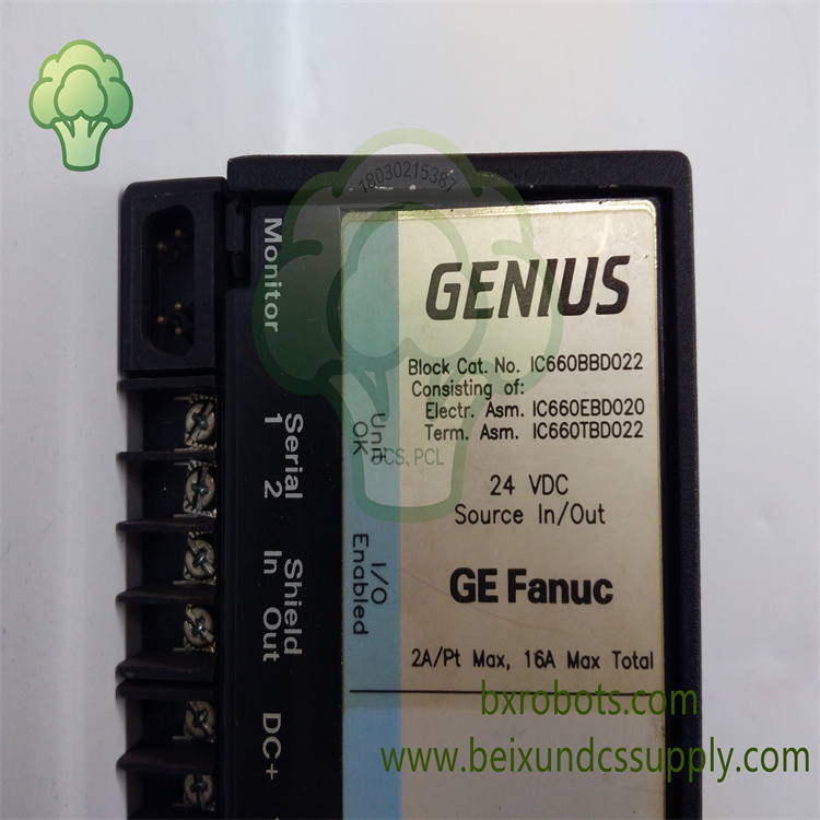 <strong>GE IC660BBD022 Genius 16 通道源型可配置开关量 I/O </strong>